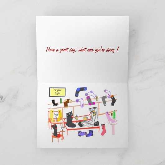 おもしろい誕生日 カード (内部)