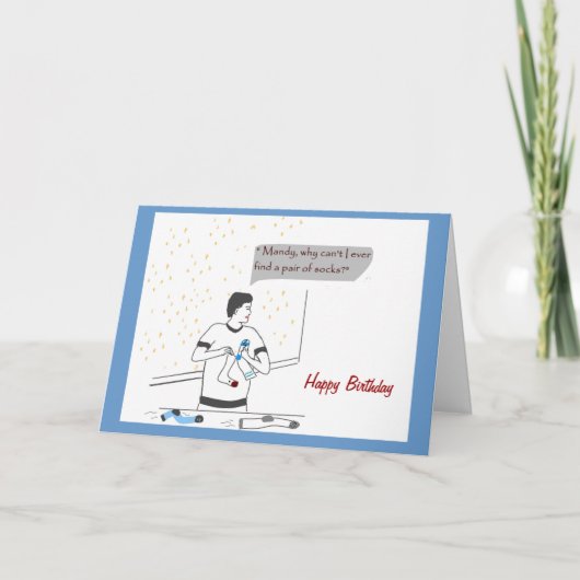 おもしろい誕生日 カード (正面)