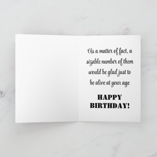 おもしろい誕生日 カード (内部)