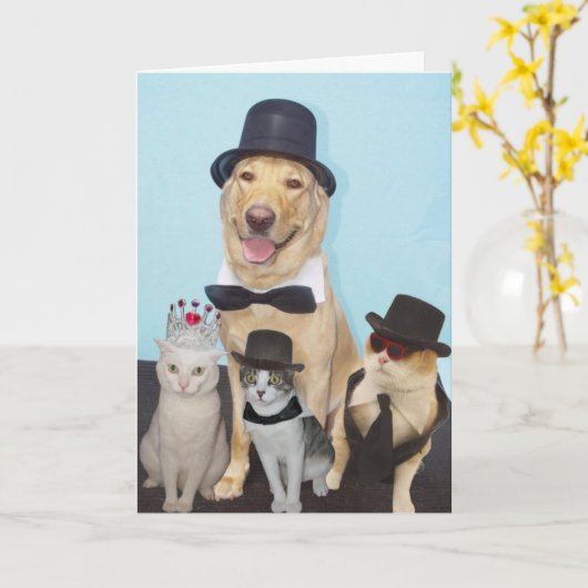 おもしろい誕生日 カード (黄色い花)