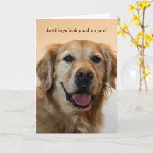 おもしろい誕生日 カード (黄色い花)