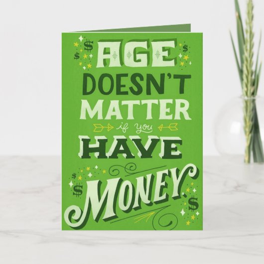 おもしろい誕生日 カード (正面)