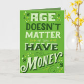 おもしろい誕生日 カード (黄色い花)