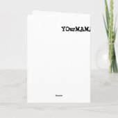 おもしろい誕生日 カード (裏面)