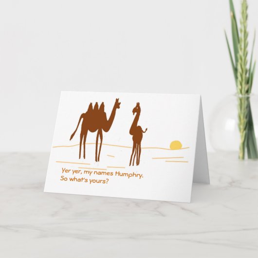 おもしろい誕生日 カード (正面)