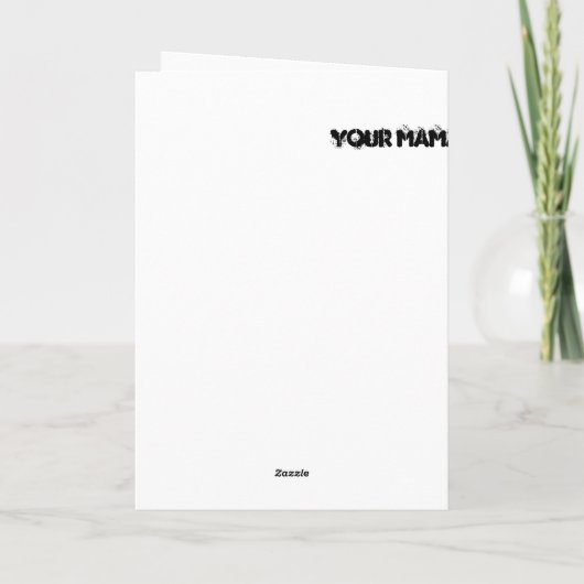 おもしろい誕生日 カード (裏面)