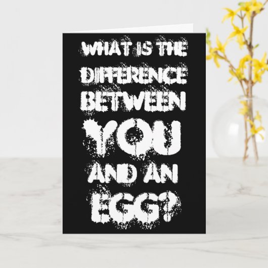 おもしろい誕生日 カード (黄色い花)