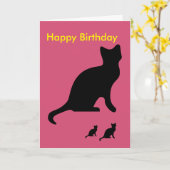 おもしろい誕生日 カード (黄色い花)