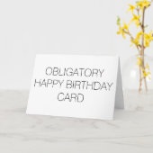 おもしろい誕生日 カード (黄色い花)