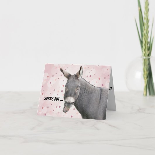 おもしろい誕生日 カード (正面)