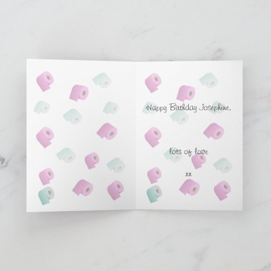 おもしろい誕生日 カード (内部)