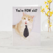 おもしろい誕生日 カード (黄色い花)