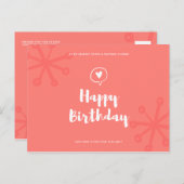 おもしろい誕生日 ポストカード (正面/裏面)