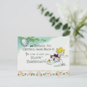 おもしろい誕生日 ポストカード (スタンド正面)