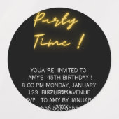 おもしろい誕生日 ラベル (デザイン1)