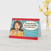 おもしろい誕生日 – 任意のユーザーになることができる カード (黄色い花)