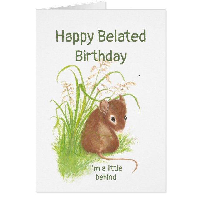 おもしろい誕生日、可愛いマウス (正面)