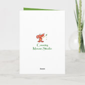 おもしろい誕生日、可愛いマウス カード (裏面)