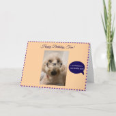 おもしろい誕生日、折り畳みグリーティングカード カード (正面)