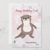 おもしろい誕生日 招待状 (正面)