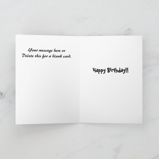 おもしろい誕生日 – 李里の殺害 カード (内部)