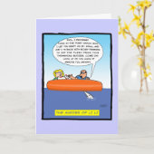 おもしろい誕生日 – 李里の殺害 カード (黄色い花)