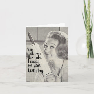 おもしろい誕生日。転がピンは危険。 カード