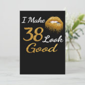 おもしろい誕生日 | 38をよく見せる シーズンカード (スタンド正面)