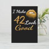 おもしろい誕生日 | 42をよく見せる シーズンカード (スタンド正面)