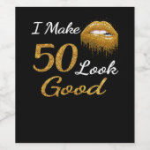 おもしろい誕生日 | 50を良く見せる ワインラベル (シングルラベル)