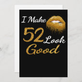 おもしろい誕生日 | 52をよく見せる シーズンカード (正面/裏面)