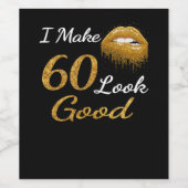 おもしろい誕生日 | 60を良く見せる ワインラベル (シングルラベル)