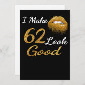 おもしろい誕生日 | 62をよく見せる シーズンカード (正面/裏面)