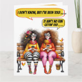 おもしろい誕生日- SEE INSIDEとBack ... カード (正面)