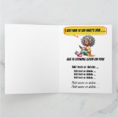 おもしろい誕生日- SEE INSIDEとBack ... カード (内部)