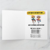 おもしろい誕生日- SEE INSIDEとBack ... カード (内部)