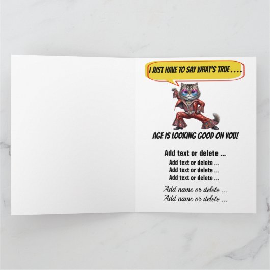 おもしろい誕生日- SEE INSIDEとBack ... カード (内部)