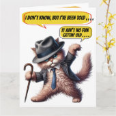 おもしろい誕生日- SEE INSIDEとBack ... カード (黄色い花)