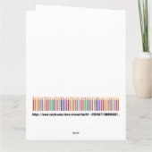 おもしろい誕生日- SEE INSIDEとBack ... カード (裏面)