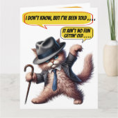 おもしろい誕生日- SEE INSIDEとBack ... カード (正面)