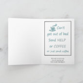 おもしろい誕生日Send Coffeeが起動できない カード (内部)