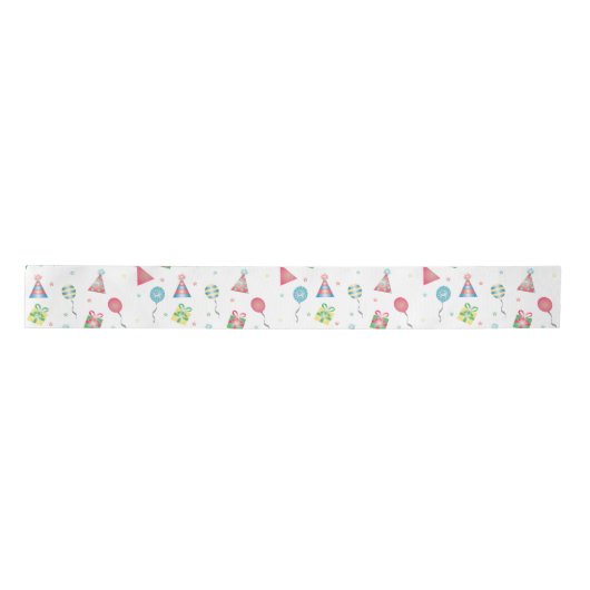 おもしろい誕生祝いバルーン帽子プレゼント サテンリボン (正面)