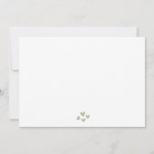 おもしろい誕生祝いフラットカード カード (裏面)