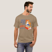 おもしろい読の本は私の猫だ Tシャツ (正面フル)