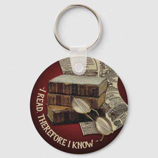 おもしろい読ヴィンテージ キーホルダー (正面)