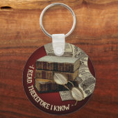 おもしろい読ヴィンテージ キーホルダー (正面)