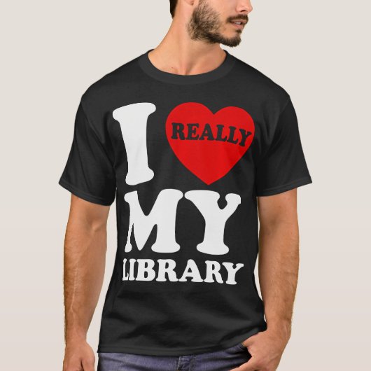 おもしろい読書読み書虫が大好き Tシャツ (正面)