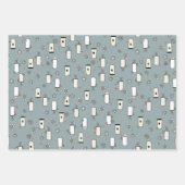 おもしろい調整クリスマスラッピング紙 ラッピングペーパーシート (正面3)