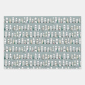 おもしろい調整クリスマスラッピング紙 ラッピングペーパーシート (正面2)