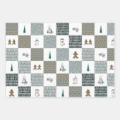 おもしろい調整クリスマスラッピング紙 ラッピングペーパーシート (正面)